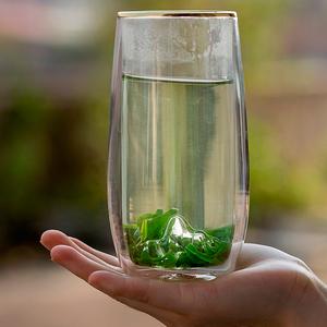 水杯玻璃杯透明加厚隔热图片