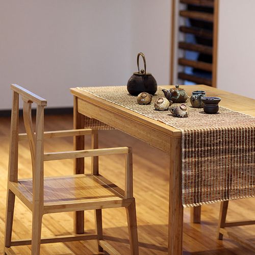 美时美器竹家具创意现代小户型桌椅6161_餐桌_福建味家生活用品制造